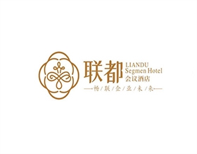 【聯(lián)都會議酒店】星級酒店LOGO設(shè)計圖片大全,酒店標志設(shè)計理念